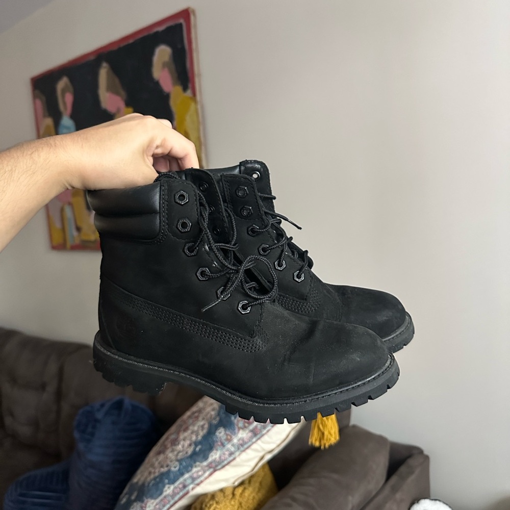 Women’s black Timberland boots